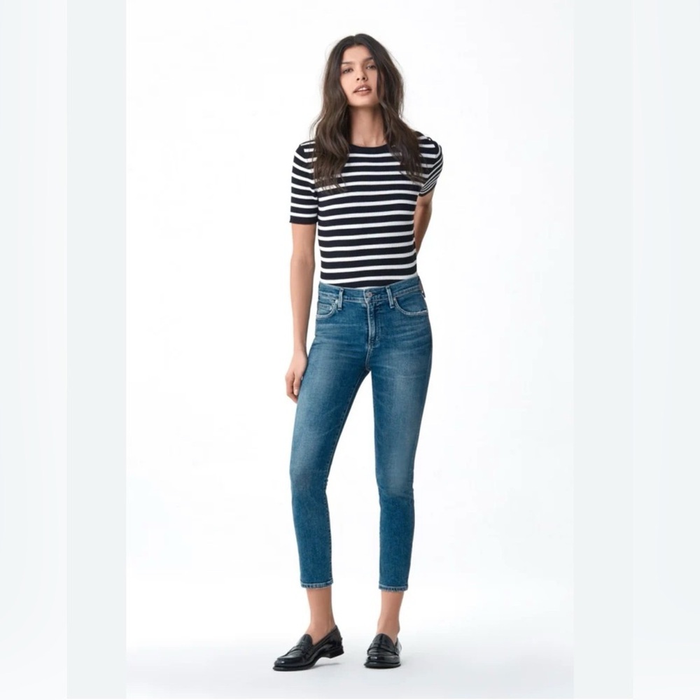 Citizens Of Humanity Rocket Crop High Rise Skinny Jeans, Aura, Size 26